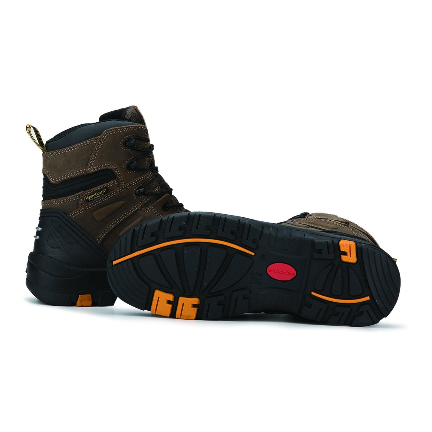 Dark Brown 6 inch Waterproof Soft Toe Leather Work Boots AK639