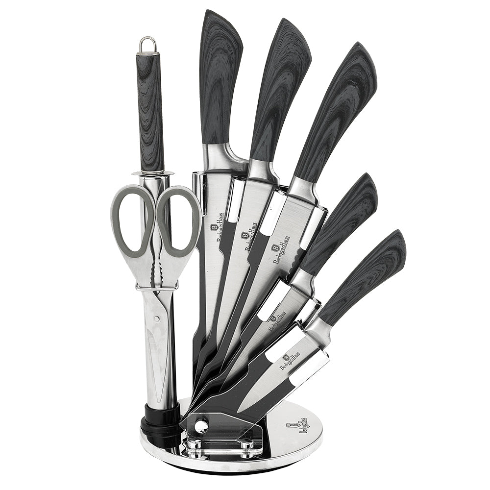 8-Piece Knife Set w/ Acrylic Stand Carbon Pro Collection