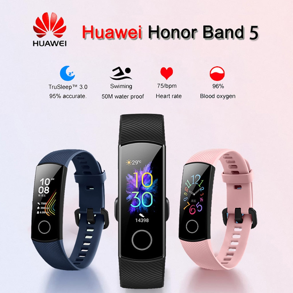 Huawei Honor Band 5 Smartband AMOLED Oxygen Blood