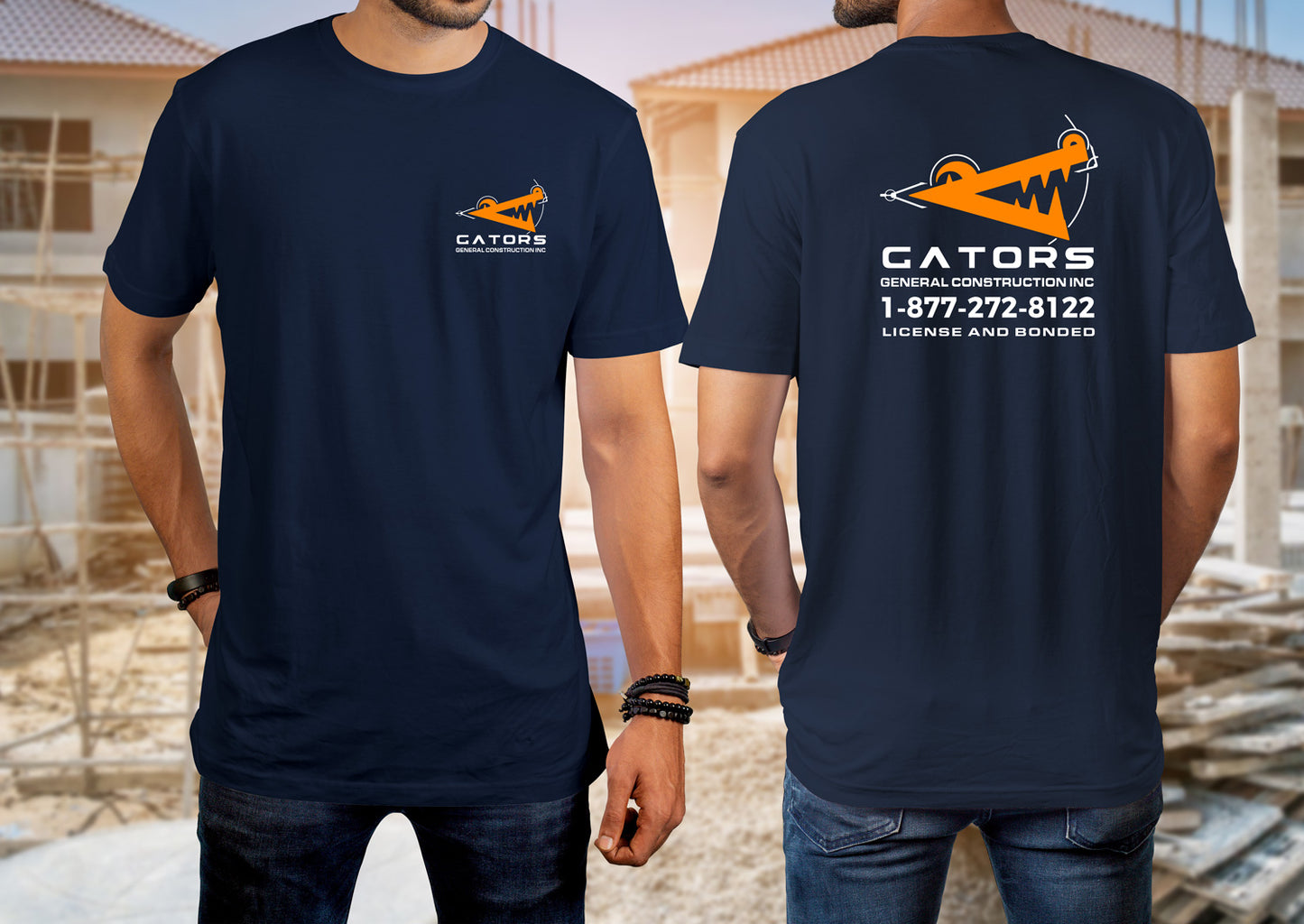 Custom Printed Construction Shirts