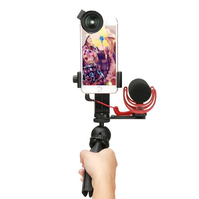 Phone Video Holder Tripod Flexible Vertical