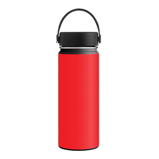 MightySkins HFWI18-Solid Red Skin for Hydro Flask 18 oz Wide Mouth - S