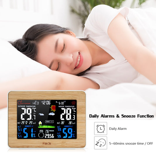 Wireless Color LCD Display Weather Station Alarm