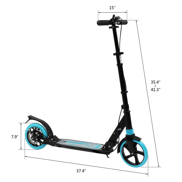 Scooter For Adult 3 Height Adjustable Folding Double Shock Absorber