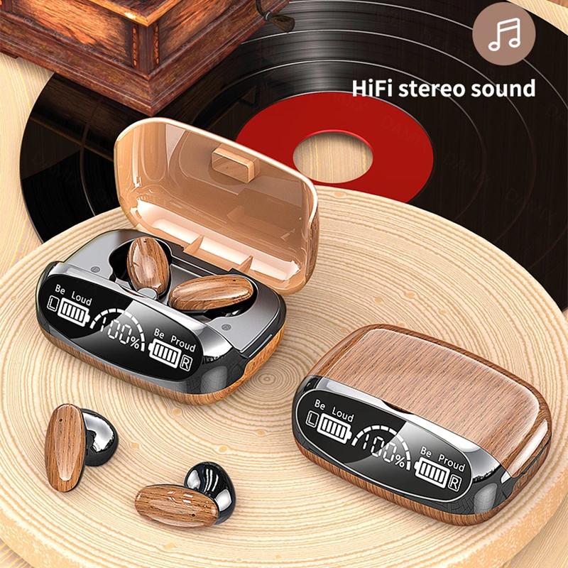 TWS Wireless Headphones Bluetooth 5.2 Stereo Sport Earphones