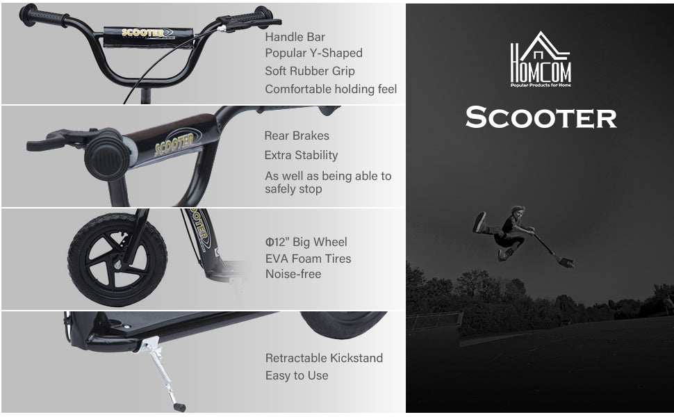 Homcom Adjustable Kids Pro Stunt Scooter Children Street Bike Bicycle