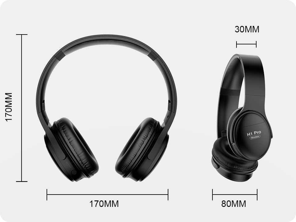 Noise Canceling Stereo Foldable Bluetooth V5.0 Wireless Headphones