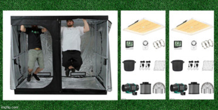 4'x8' Hydroponics Grow Tent Kit - 32 Plant