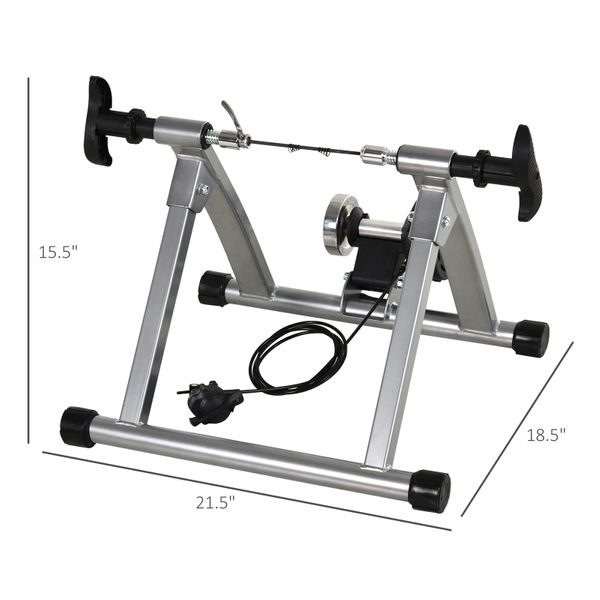 Soozier Indoor Magnetic Bike Bicycle Trainer Stand 5 Level Resistance
