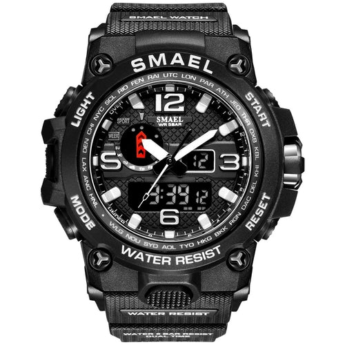 Men Military Watch 50m Waterproof Wristwatch LED