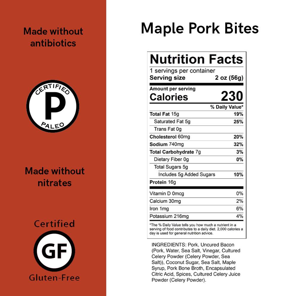 Maple Pork Meat Bites